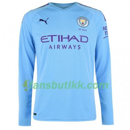 Fotballdrakt Manchester City Hjemmetrøye 2019-2020 Langermet